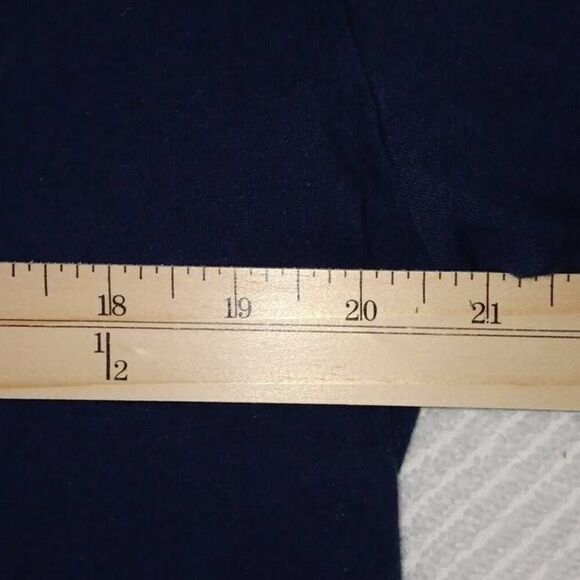 Boston Tshirt Brand Canvas Bella+Canvas Size Large Color Navy & Red Back Graph - Picture 6 of 7